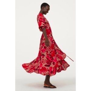 Johanna Ortiz floral H&M wrap dress